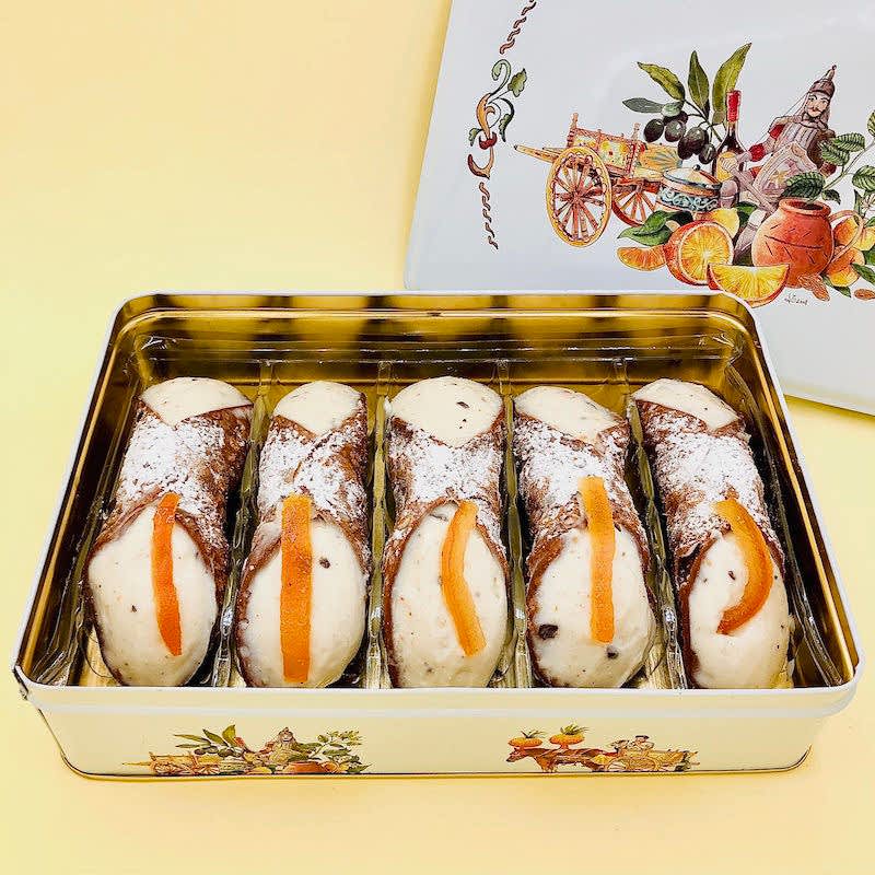 Immagine di Kit da 5 Cannoli Confezione in Latta